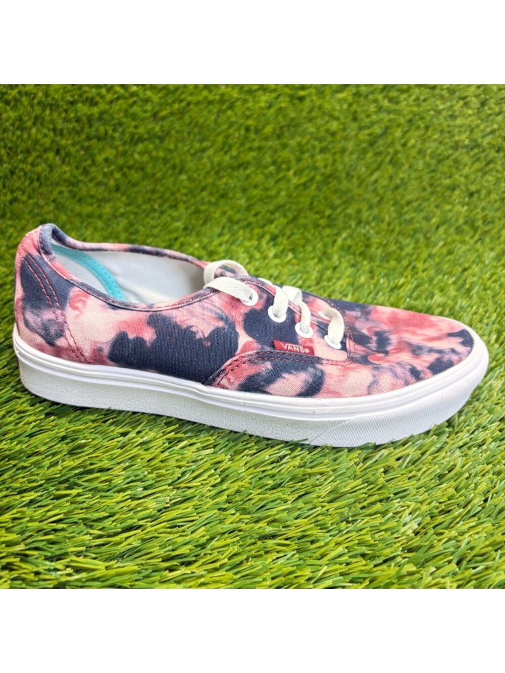 Vans ComfyCush Authentic Grunge Wash Womens Size 7 Pink Athletic Shoes Sneakers